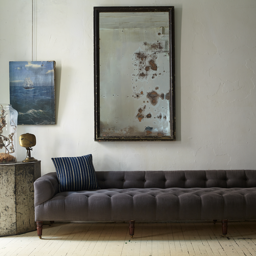 John Derian 9' Field Bench With Back John Derian Collection