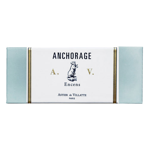 john derian Anchorage Incense Add to cart Contains scents of green citrus fruit peppermint-frozen magnolia moss and musk. Details 6" x 2.5" x .7" Each box contains 125 sticks. 30 minute burn time. 100% natural. Care To begin l