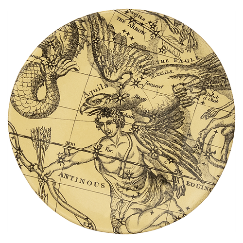 john derian Antinous Plate Add to cart Assiette Plate Antinous Details 7.5" Diameter x 1" Deep Glazed terracotta Made in Paris Care Dishwasher safe on a moderate wash cycle. Not microwave safe. John Derian teamed up with Astier