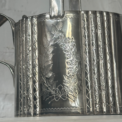 John Derian Antique Engraved Silver-Plated Watering Can Teapot Add To Cart This Antique Silver-plated Teapot Is Among John Derian's Trove Of Handpicked vintage & Antique Goods. Likely Dating To The Victorian Or Edwardian Era Th
