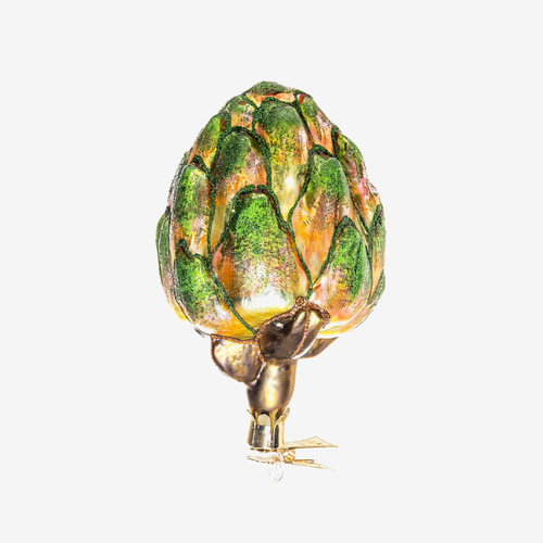 john derian Artichoke Clip-on Ornament Add to cart The Artichoke Clip-On Ornament is a unique and whimsical addition to your holiday decor. Meticulously crafted this ornament captures the intricate details of an artichoke compl
