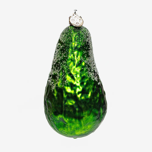 john derian Avocado Ornament 75 Add to cart All Holiday ornaments and items are final sale and are not eligible for return or exchange. Details Glass Handblown in Poland Please note all ornaments and holiday items are not ava