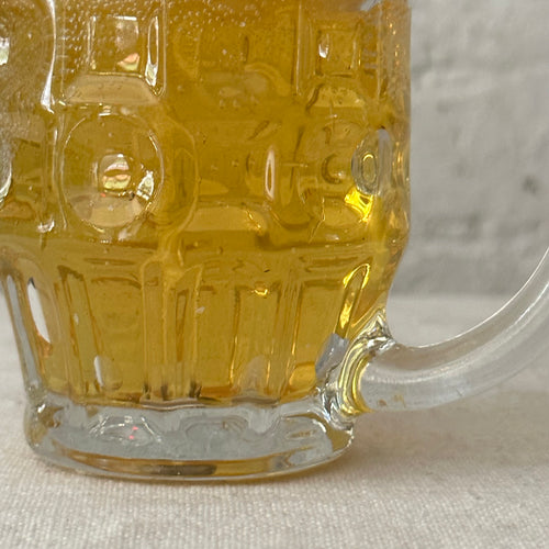 John Derian Beer Mug Candle Add To Cart Details 4.5" L X 2.5" W X 6.5" H Paraffin Wax In Glass Container Each Item Will Feature Unique Variations Made In Italy Care Remove All Paper Before Burning. Not Intended For Children. 