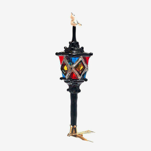 john derian Black Lantern with Bird Clip-On Ornament Add to cart All Holiday ornaments and items are final sale and are not eligible for return or exchange. Details 2" W x 7" H Glass Handblown in Poland Please note all ornam