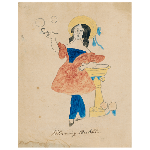 john derian Blowing Bubbles (p 302) 11" x 14" Rect. Tray