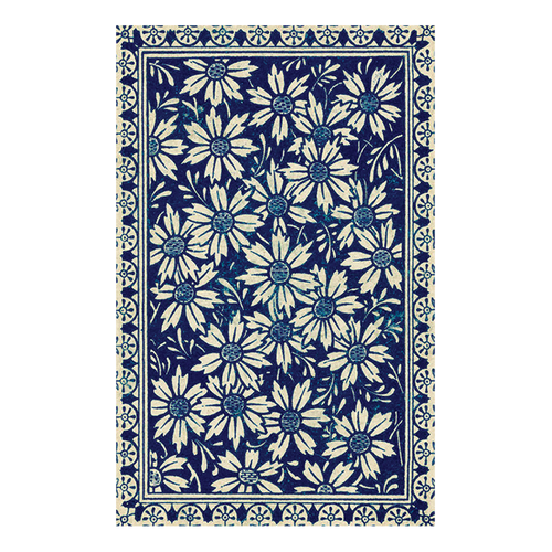 john derian Blue Daisy Card Back Postcard (Pack of 10)