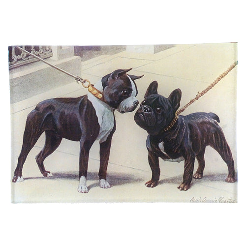 john derian Boston Terrier & French Bulldog 4.5 x 6.5" Mini-Tray