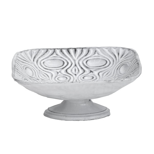john derian Brigitte Fruit Stand Add to cart Details 6.9" L x 6.9" W x 3.1" H Black Terra Cotta with White Enameled Glaze Each item will feature unique variations Made in Paris Care Dishwasher safe on a moderate wash cycle. N
