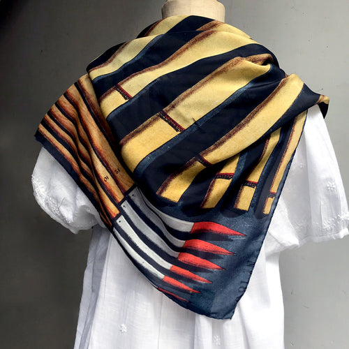 John Derian Brosses En Maitre 81 Silk Scarf Add To Cart Details 38" X 38" 100% Silk Crepe De Chine Made In Italy Care Dry Clean Only Pulled from The Pages Of John Derian's Picture Book Timeless 18th And 19th Century Images