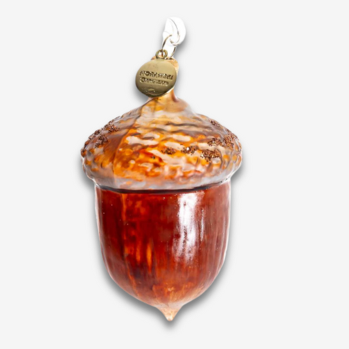 john derian Brown Acorn Ornament Add to cart All Holiday ornaments and items are final sale and are not eligible for return or exchange.  Details approx. 4.5" H Glass Handblown in Lodz Poland Please note all ornaments and holid