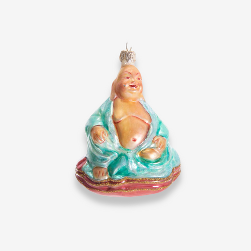 john derian Buddha Ornament Add to cart All Holiday ornaments and items are final sale and are not eligible for return or exchange.  A festive addition to your holiday decor this buddha ornament is meticulously crafted and hand