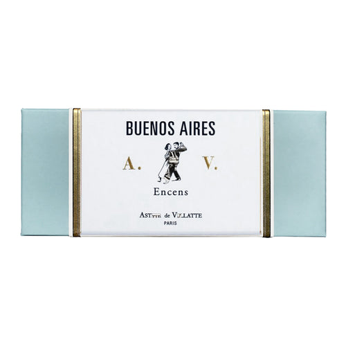 john derian Buenos Aires Incense Add to cart Contains scents of white flowers carried on the warm breeze. Details 6" x 2.5" x .7" Each box contains 125 sticks. 30 minute burn time. 100% natural. Care To begin light the end of t