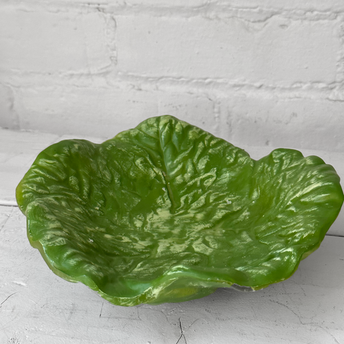 john derian Cabbage Leaf Shaped Candle Base Add to cart This wax cabbage leaf candle base is intended to be placed under these cabbage candles or head of lettuce candle. Details 8.5" W Paraffin Wax Each item will feature unique