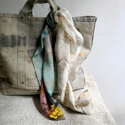 John Derian Calm Cat Silk Scarf Add To Cart Details 38" X 38" 100% Silk Crepe De Chine Made In Italy Care Dry Clean Only   Pulled from The Pages Of John Derian's Picture Book Timeless 18th And 19th Century Images Come to Lif