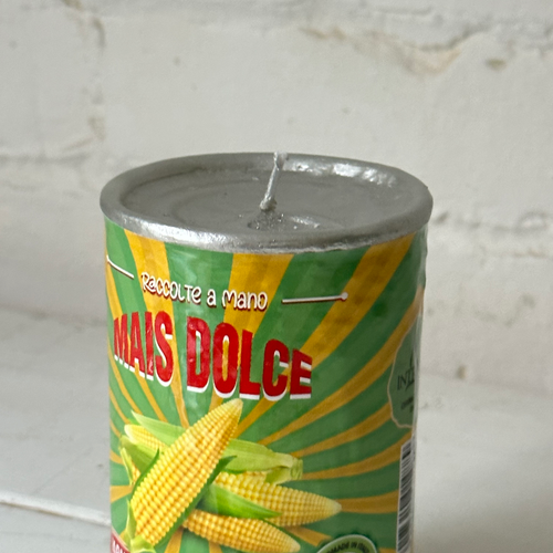 John Derian Can Of Corn Candle Add To Cart Details 3" W X 4.25" H Paraffin Wax Each Item Will Feature Unique Variations Made In Italy Care Remove All Paper Before Burning. Not Intended For Children. Cereria Introna Has Been Prod