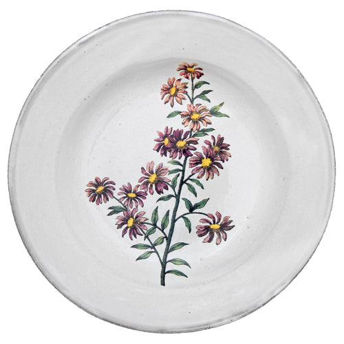 john derian Carolina Star Flower Soup Plate Add to cart Assiette Creuse Details 8.7" Diameter x 1.4" Deep Glazed terracotta Made in Paris Care Dishwasher safe on a moderate wash cycle. Not microwave safe. John Derian teamed up w