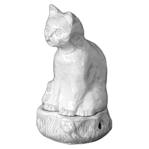 john derian Cat Incense Burner Add to cart Encensoir Chat Details 4.9" Length x 4.5" Width x 8.1"Height Black Terra Cotta with White Enameled Glaze Each item will feature unique variations Made in Paris Care Dishwasher safe on a