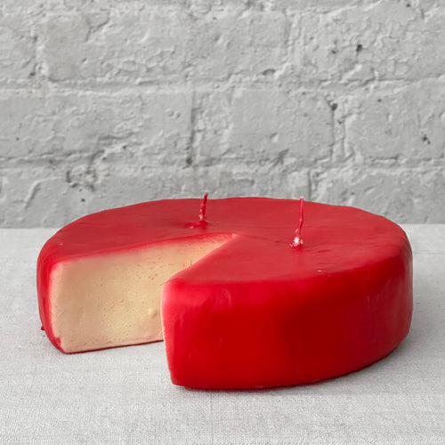 John Derian Cheese Wheel Candles Red - $44.00 Black - $44.00 Neutral - $44.00