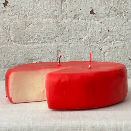 John Derian Cheese Wheel Candles Red - $44.00 Black - $44.00 Neutral - $44.00