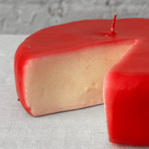 John Derian Cheese Wheel Candles Red - $44.00 Black - $44.00 Neutral - $44.00