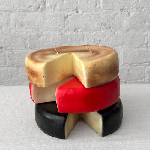 john derian Cheese Wheel Candles Red - $44.00 Black - $44.00 Neutral - $44.00