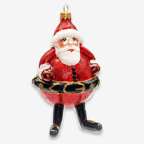 john derian Chubby Santa Ornament Add to cart Crafted with delightful detail this Chubby Santa Ornament features a cheerful Santa Claus dressed in a red and white suit. The charming design makes it a perfect addition to any tree