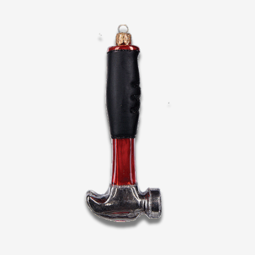 john derian Claw Hammer Ornament Add to cart A nod to craftsmanship: this Claw Hammer Ornament features a meticulously crafted miniature hammer with a polished metallic head and a wood-look handle. The classic design complete wi