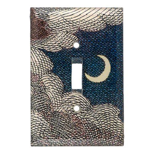 John Derian Clouds & Crescent Moon Switch Plate Cover