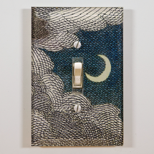 john derian Clouds & Crescent Moon Switch Plate Cover
