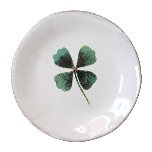john derian Clover Plate Add to cart Soucoupe Trefle Details 5.35" Square x .5" Deep Glazed terracotta Made in Paris Care Dishwasher safe on a moderate wash cycle. Not microwave safe. John Derian teamed up with Astier de Villatt