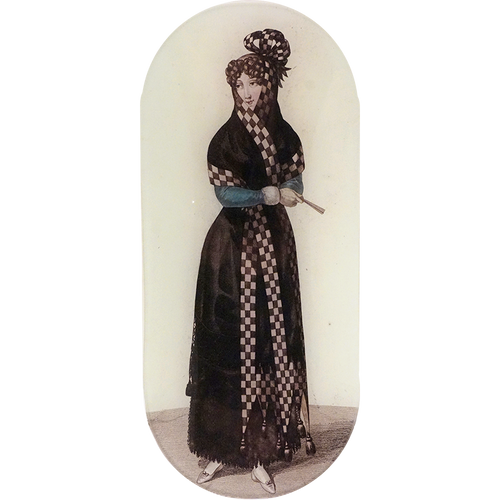 john derian Costume de Madrid (Women's Work) 6 x 12" Oblong Tray