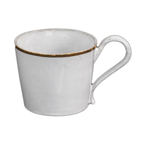 john derian Cresus Large Tea Cup Add to cart Grande Tasse à Thé Details 5.3" x 3.7" x 3.1" Black Terra Cotta with White Enameled Glaze Each item will feature unique variations Made in Paris Care Dishwasher safe on a moderate w