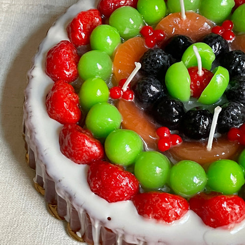 John Derian Crostata Frutta Berry Fruit Pie Candle Add To Cart Details 9" W X 1.4" H Paraffin Wax Each Item Will Feature Unique Variations Made In Italy Care Remove All Paper Before Burning. Not Intended For Children.   Cerer