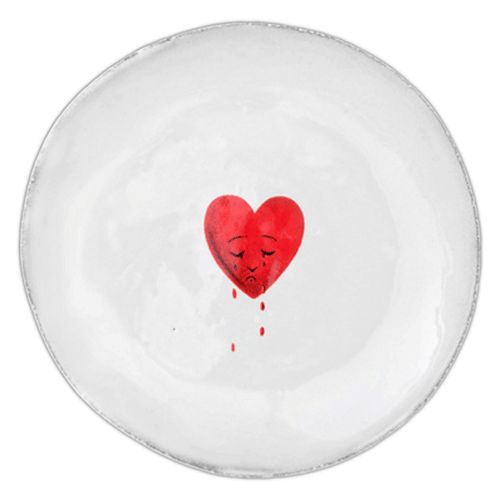 john derian Crying Heart Saucer Add to cart Coupelle Cri du CÏur6" DiameterJohn Derian teamed up with Astier de Villatte to add his iconic imagery to their classic white tableware. The 19th-century inspired patterns and images