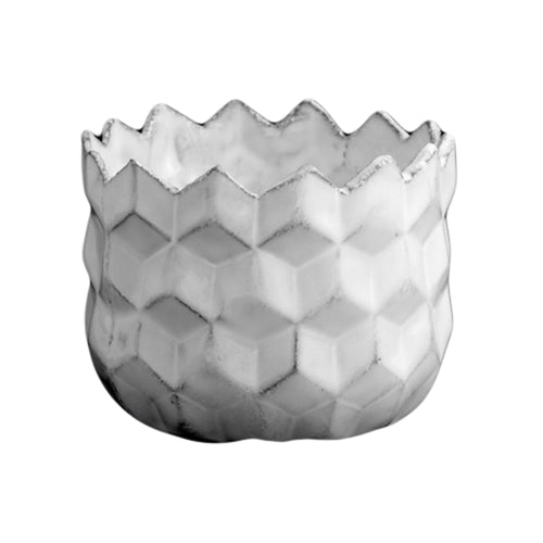 john derian Cube Goblet Add to cart Grand Saladier Details 3.3" x 3.3" x 2.8" Black Terra Cotta with White Enameled Glaze Each item will feature unique variations Made in Paris Care Dishwasher safe on a moderate wash cycle. Not