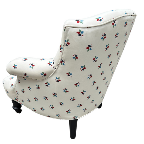 John Derian Custom Baronet Chair In Décors Barbares Feuilles Nina Fabric Custom Furniture
