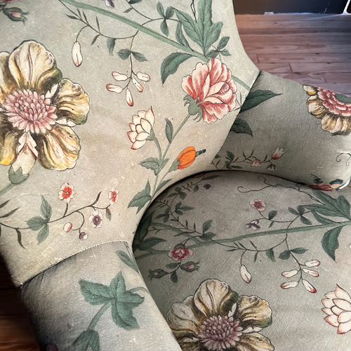 John Derian Custom Baronet Chair In Pierre Frey Le Paravent Chinois Fabric Custom Furniture