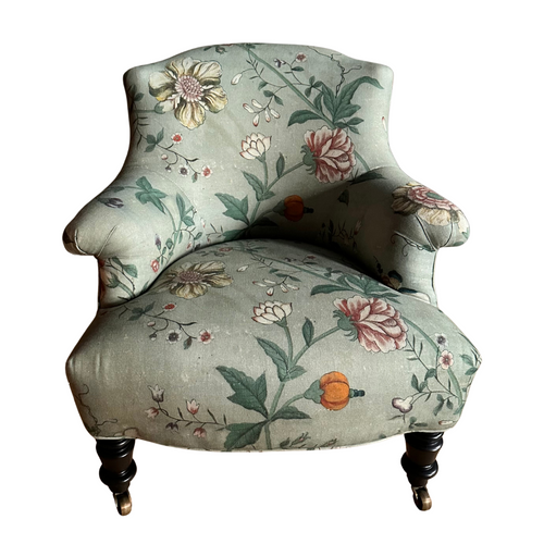 john derian Custom Baronet Chair in Pierre Frey Le Paravent Chinois Fabric Custom Furniture