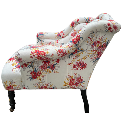 John Derian Custom Bog Chair In Décors Barbares Ete Moscovite Fabric Custom Furniture