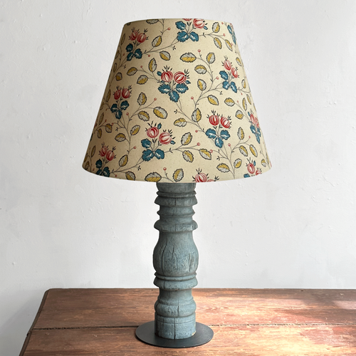 John Derian Custom Décors Barbares Lampshade In Les Grosseilles Red & Blue Medium - $650.00 Large - $850.00