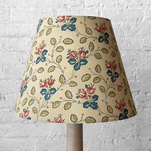 john derian Custom Décors Barbares Lampshade in Les Grosseilles Red & Blue Medium - $650.00 Large - $850.00