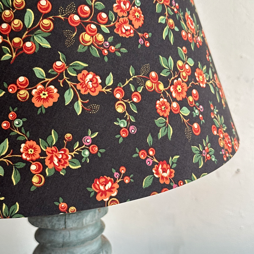 John Derian Custom Décors Barbares Lampshade In Serafane Black Medium - $650.00 Large - $850.00