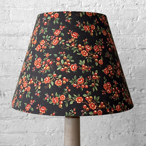 john derian Custom Décors Barbares Lampshade in Serafane Black Medium - $650.00 Large - $850.00