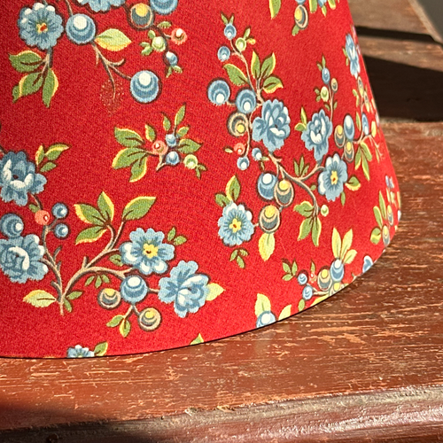 John Derian Custom Décors Barbares Lampshade In Serafane Red Medium - $650.00 Large - $850.00