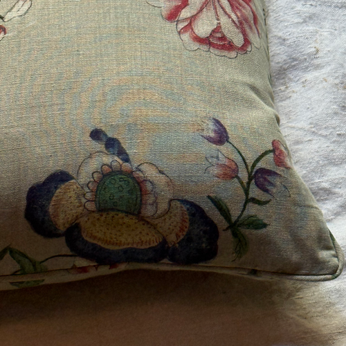 John Derian Custom John Derian For Pierre Frey "Le Paravent Chinois" Pillow In "Chantilly Cream" (#17) Add To Cart This Custom-made Pillow Is Covered In John Derian For Pierre Frey "Le Paravent Chinois" Fabric Featuring A Floral