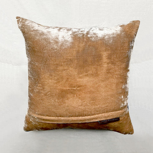 John Derian Czarina Silk Velvet Cushion In Taupe Add To Cart Details16" X 16" Each Item Will Feature Unique Variations Call Dry Goods Shop For Additional Sizes Embroidered In India And Finished In Germany. Down Insert Included C