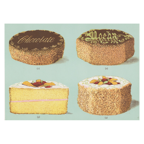 john derian Decorated Gateaux Card With Envelope (Pack of 6)