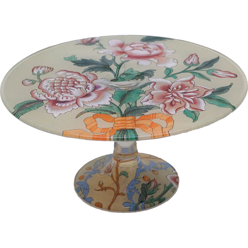 john derian Dianthus (French Wallpaper Detail) Stacking Cake Pedestal