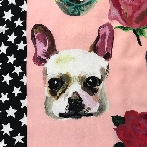 John Derian "Dogs" Silk Scarf Add To Cart Details 38" X 38" Each Item Will Feature Unique Variations Made In Italy Care Dry Clean Only   Whether It's A Silk Scarf A Painted Sculpture A Bag Or A Pillow French Painter Nathalie L