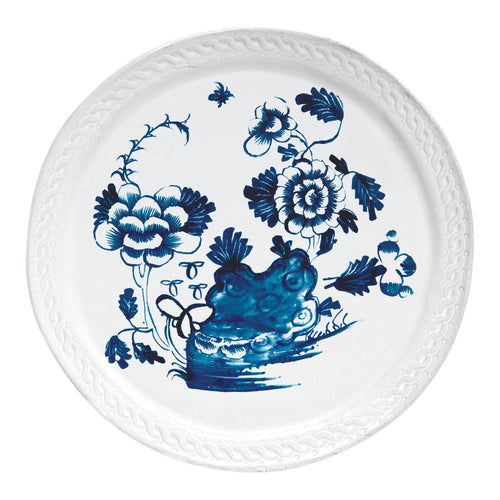 john derian Dutch Blossoms Dinner Plate Add to cart Details 10.8" Diameter x 0.6" Deep Glazed terracotta Made in Paris Care Dishwasher safe on a moderate wash cycle. Not microwave safe. Origin 18th-century delft plate This unpre